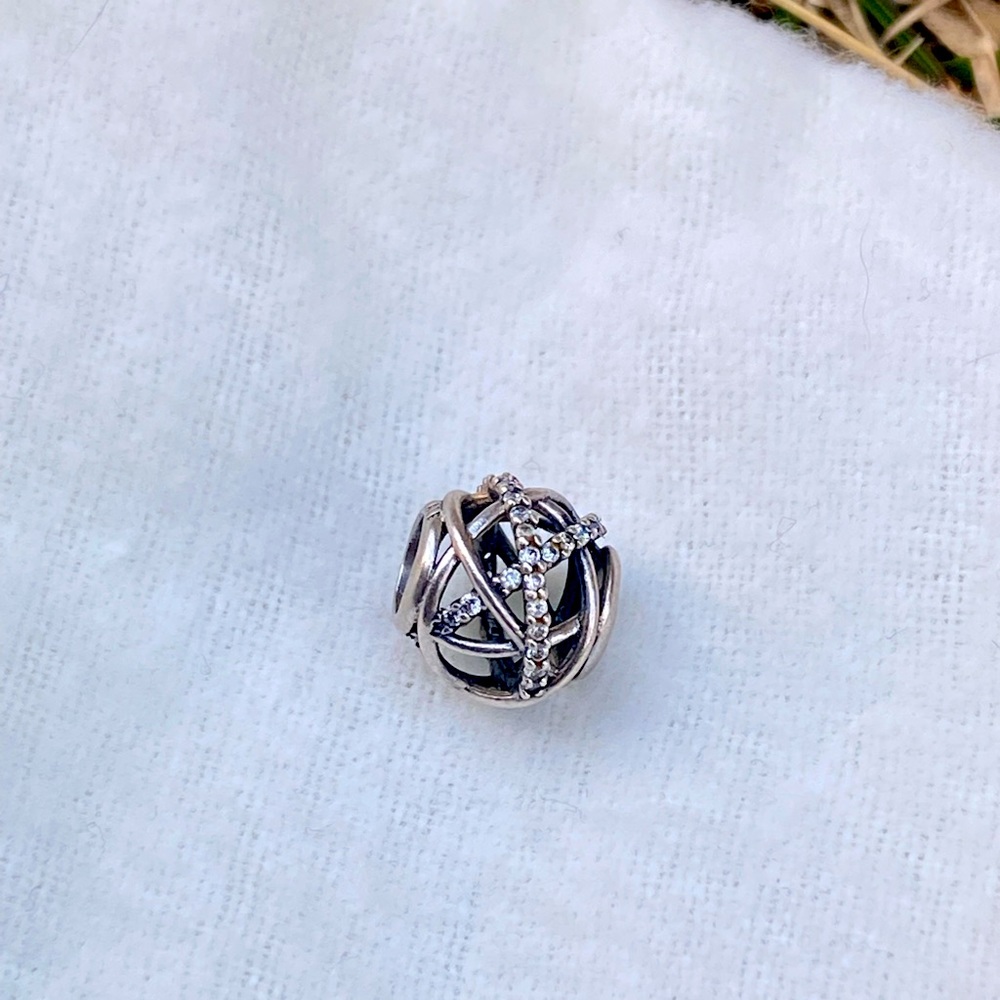 Authentic PANDORA Galaxy Openwork Clear CZ Charm
